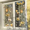 Brup Calcomanías Reutilizables de Abejas para Vidrio Adhesión Estática Sin Marcas Decoración para Ventanas del Hogar Calcomanías Br-Jd5316C