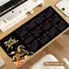 Mouse Pad de Calendário, Extra Grande, Resistente a Manchas, Peça Única de Borracha Antiderrapante para Escritório, Computador, Mesa de Jogos, Teclado, Fábrica de Processamento