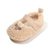Zapatos de invierno para bebé Mao Mao estilo extranjero suela suave cálidos para niño pequeño 3-6 meses 1 año de edad zapatos de algodón para bebé forrados de vellón no se caen