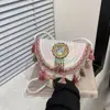 Bolsa Transversal de Ombro Estilo Étnico Trançada com Franjas e Cruzada Nova Primavera 2025 para Mulheres Personalizada Tendência