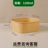 Tigelas de papel descartáveis, tigelas de papel quadradas para viagem, recipientes de papel kraft para alimentos, embalagens de grau alimentício imprimíveis, atacado