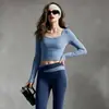Conjunto de Yoga para Mujer 2026 Otoño Nuevo Pantalones de Cintura Alta Bloque de Color Levanta Glúteos Manga Larga con Almohadillas en el Pecho Ropa Profesional para Fitness