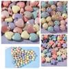 Cuentas de macarrón acrílicas perladas de color real, accesorios de joyería para hacer tú mismo, pulsera de calabaza con forma de estrella y collar de cuentas.
