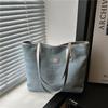Bolsa Tote Elegante e Simples para Mulheres 2026 Novo Modelo para Trabalho e Deslocamento, Bolsa de Ombro, Estilo Coreano Casual Grande Capacidade para Mulheres