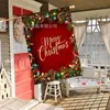 Bandera de Jardín Caliente Navideña Transfronteriza de Amazon Bandera Colgante de Poliéster Invernal Decoraciones para Fiestas de Año Nuevo Personalización