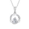 Colgante Möbius de Plata Esterlina S925 Chapado en Platino Jiufengxiang Lujo Niche Accesible de Alta Gama Cadena Clavicular Cruda