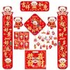 Paquete de regalo de pareados de Año Nuevo decoración de Año Nuevo pareados del Festival de Primavera Año del Cordero pareados de papel sobres rojos carácter Fu imprimir logotipo de la empresa
