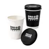 Tapa de Papel para Taza de Café Desechable Doble Capa Hueca Espesorado Caja para Llevar de Té con Leche A Prueba de Fugas Venta al por Mayor