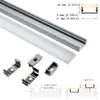 Kit de Carcaça para Luminária Linear de LED Kit de Carcaça para Luminária de Armário Kit de Ranhura de Alumínio Carcaça para Barra de Luz LED Rígida Carcaça para Luminária de Escritório