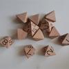 Fábrica en stock dados de ocho caras multicolor creativos adornos de madera dados I Ching ciruelo de Zhuge seis hexagramas ocho puertas