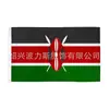 Mercancía para Fans de la Copa Africana 2027 90*150cm Bandera de Decoración de Jardín Mercancía para Animar Bandera de Kenia Hecha a Medida