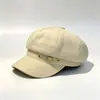 Gorra de pintor de moda y versátil estilo coreano para mujer, gorra retro japonesa tipo pico de pato, gorra de vendedor de periódicos y boina estilo británico