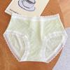 Nubes de Crema de Malvavisco Algodón Modal para Niña Ropa Interior sin Costuras de Algodón de Cintura Media Entrepierna Antibacteriana Talla Grande Estampada para Mujer