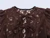 Al por mayor Primavera 2026 Nuevo Estilo Europeo y Americano Top Corto de Encaje con Cordones para Mujer 10434