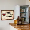 Itens Decorativos Populares para Comércio Exterior, Pinturas Antigas de Lata de Belezas, Placas de Lata, Venda Direta do Fabricante, Decorações de Parede com Design Personalizado