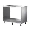 Gabinete de Acero Inoxidable de Fábrica Gabinete General 30 Cocina Gabinete Abierto para Fregadero Ensamblaje Hogar Título Título Marca