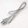 Estándar Nacional Transparente Dos Clavijas Planas Cable Lámpara de Escritorio Cable 303/304 Interruptor de Botón Lámpara de Cristal Cable de Alimentación Enchufe Lámpara de Escritorio