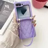 Compatível com Moda Coreana e Japonesa Samsung Z Flip 40% de Desconto Capa para Celular Dobrável Simples Acolchoada Z Flip 4/5 Anti-Queda Novo Modelo