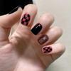 Combinação de Nail Art Adesivo de Unha Produto Acabado Removível Usável Nail Art Repetível Removível Usável Unha Usável de Comprimento Médio