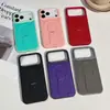 Funda de Teléfono Móvil de Color Puro Magnética con Soporte de Negocios Adecuada para Iphone17Promax/16/15/14/13 Anti-Caídas