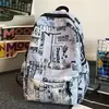 Mochila Escolar Nuevo Estilo Coreano Graffiti Estilo Ins Mochila Escolar Primaria Niño Mochila Escolar Gran Capacidad Mochila Escolar Sencilla