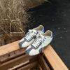 Zapatillas Retro Estilo Ballet de Cuero Genuino para Mujer, Nuevas 2026 Versátiles Adelgazantes con Bloques de Color, Tenis Casuales de Suela Plana, Zapatillas para Correr