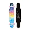 Skate Longboard de 44 Pulgadas para Principiantes, Hombres y Mujeres, Adultos, Tabla de Baile Doblemente Curva Profesional, Monopatín de Cuatro Ruedas de Madera de Arce para Jóvenes