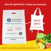 Bolsas Tote Perfuradas, Sacolas para Loja de Óculos Hospitalar, Sacolas para Roupas e Panificação, Impressão de Logotipo Personalizado, Sacolas Estilo Colete de Material Novo