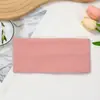 Faixa de Cabeça Larga Canelada Simples, Faixa de Cabelo de Tricô Respirável e Amiga da Pele, Adequada para Rabos de Cavalo Altos e Coques, Versátil para Esportes e Atividades Diárias