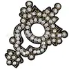 Suus Computador Máquina Bordada Laço Bordado com Miçangas Tecido Patch Novo Antigo Diamante Gola Halter Saia Patch de Bordado para Roupas