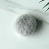 Bola de Pelo de Coelho Rex 7-8cm Bola de Pelo Colorida Pingente Acessórios para Chapéu de Pelo Pingente de Chaveiro Acessórios DIY