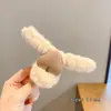 Pinza de garra con lazo de estampado de leopardo marrón para mujer, pinza de tiburón estilo Maillard para recogidos, accesorio para el cabello de otoño e invierno