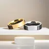 Anel de Aço Titânio Europeu e Americano Transfronteiriço Masculino 6mm Liso Brilhante Anel Simples Anel de Casal Joias Atacado