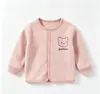 Abrigo para Bebé Otoño Invierno Nuevo Doble Cara Coral Lindo Oso Pequeño Cardigan de un Solo Botón Ropa Exterior para Recién Nacidos Body