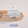Fiambrera Cuadrada de Vidrio Apta para Microondas, Especialmente Diseñada para Oficinistas y Estudiantes, Juego de Fiambreras para Conservación de Alimentos