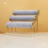 Diadema de Terciopelo Banda Elástica Flor para el Cabello Soporte de Exhibición Reloj con Cuentas Goma para el Cabello Pulsera Estante de Almacenamiento Soporte para Pulseras