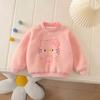 Sudadera Gruesa con Forro de Polar de Invierno de Moda para Bebés Niñas, Bonito Animal de Dibujos Animados Moda Versátil para Niños, Adecuada para Salir