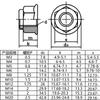 Brida de Acero Inoxidable 304 Tuerca Autoblocante de Nailon Tuerca Autoblocante Niple Antiaflojamiento y Antiextracción M4M5M6M8M10M12