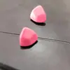 Pendientes Triangulares Rojo Cereza Rosa para Mujer Diseño Geométrico de Nicho Simple Combinan con Todo Color Caramelo Elegantes Simples Joyería para Orejas