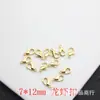 Corrente Extensora Lagosta 9 Pinos Banhada a Ouro 18K Contas Material DIY Pulseira Colar Acessórios Banhado a Ouro com Preservação de Cor