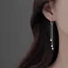 Pendientes de Aro Lisos con Pasador de Plata 925 para Mujer 2025 Nuevo Popular Diseño de Nicho Pendientes de Gama Alta Pendientes de Lujo Accesible
