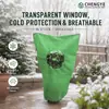 Capa de proteção contra geada para plantas com janela de visualização, capa de isolamento térmico respirável não tecida, capa de proteção contra geada para plantas da Amazon