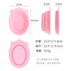 Tigela de Limpeza de Pincéis de Maquiagem Popular Transfronteiriça, Ferramentas de Beleza Dobráveis, Esponja de Maquiagem, Almofada de Limpeza para Esponjas de Beleza, Tigela de Silicone para Esfregar