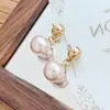 Lujo Ligero, Moda, Creatividad, Gama Alta, Personalidad, Diseño Versátil, Pendientes de Perla de Imitación Elegantes de Nicho al por Mayor