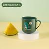 Vaso de enjuague bucal para niños con dibujos animados, vaso de plástico para cepillos, vaso de lavado dental para estudiantes con asa, vaso de agua, vaso de leche