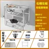 Fregadero de Cocina de Acero Inoxidable con Soporte, Marco de Soporte para Fregadero sin Instalación, Lavabo Móvil para Lavar Verduras, Soporte de Piso para Lavabo