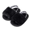 Zapatos para Bebé Transpirables de Suela Blanda Más Vendidos Transfronterizos Zapatos para Bebé 0-1 Año Zapatos Elásticos Simples para Niños Pequeños Sandalias Peludas Venta al por Mayor