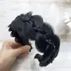 Faixa de Cabelo Trançada com Velcro, Trança Espinha de Peixe Alta, Faixa de Cabelo Magnética, Acessório de Cabelo, Faixa de Cabelo Magnética para Rabo de Cavalo