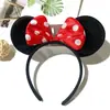 En stock diadema Minnie Día del Niño lindo orejas de Mickey Mouse hebilla de cabeza de lazo diadema Mickey venta al por mayor