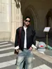 Chaqueta de Otoño para Hombre Uamtor Coreana Estilo Minimalista Harrington Corta Casual Holgada Solapa Chaqueta Bomber